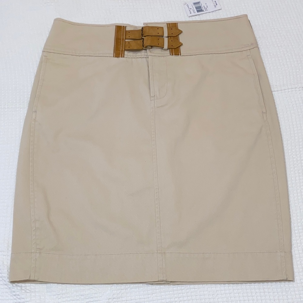 Ralph Lauren Tan Pencil Skirt with Brown Belt